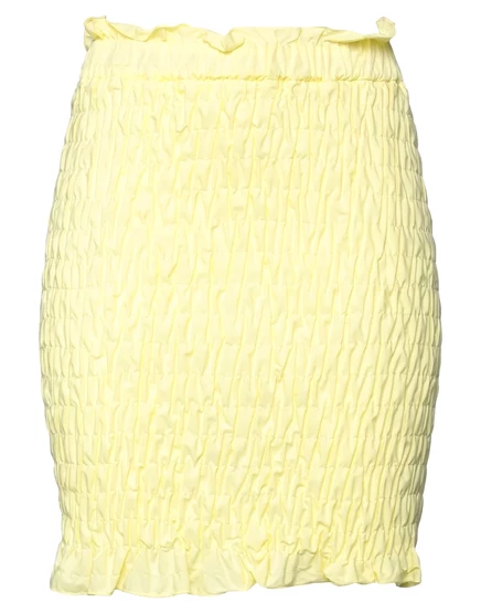 Женская мини-юбка MSGM Papermag, жёлтая