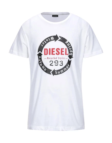 Мужская футболка Diesel Lorenz_SP из хлопка, белая