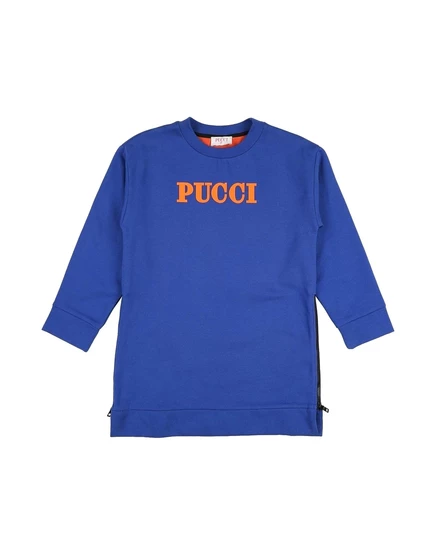 Детская толстовка Pucci Kids, хлопок, синяя