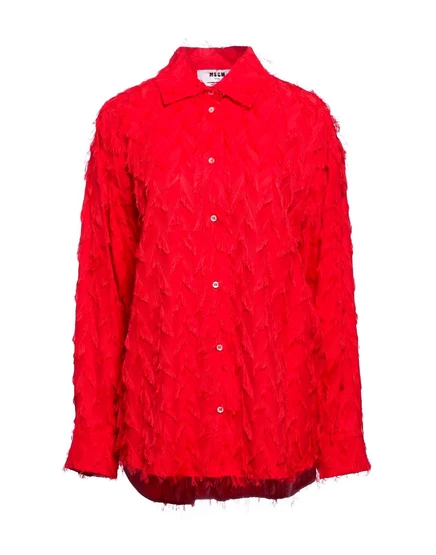 Женская рубашка MSGM PAPERMAG, красная