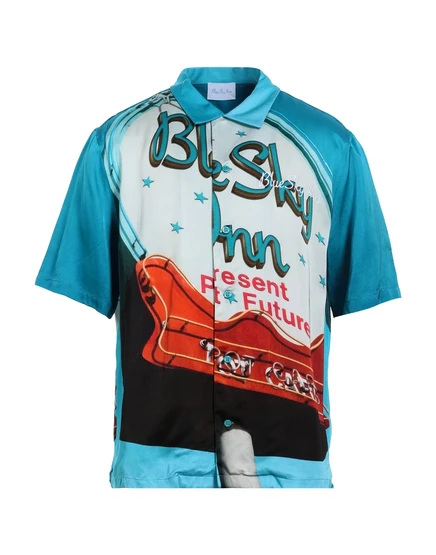 Мужская рубашка Blue Sky Inn Shirts, лазурная