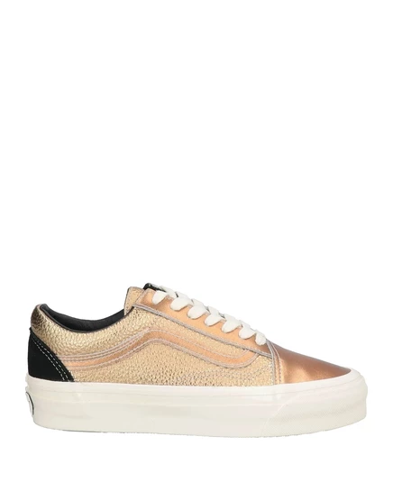 Женские кеды Vans Old Skool кожаные, золотистые