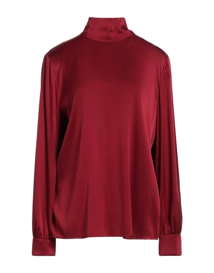 Женский топ Max Mara Studio, атласный, бордовый