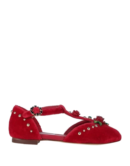 Женские балетки Dolce & Gabbana Promotion Junior, красные