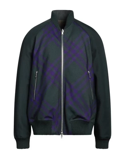 BURBERRY Куртки и пиджаки тёмно-зелёный