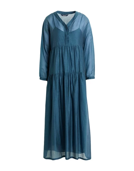 Женское макси-платье S. Max Mara Ibizen, серо-синее