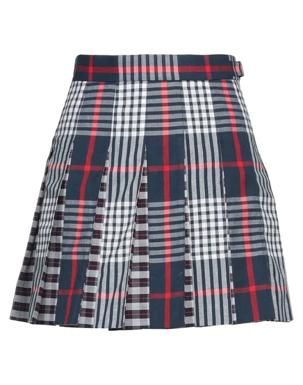 Женская мини-юбка Thom Browne Wonderwoman, темно-синяя