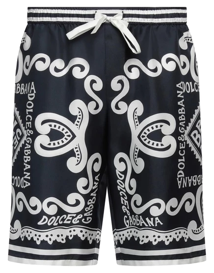 Мужские шорты Dolce & Gabbana WONDERWOMAN, иссиня-чёрные