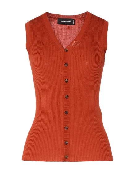 Женский кардиган DSquared2 JADR, терракотовый