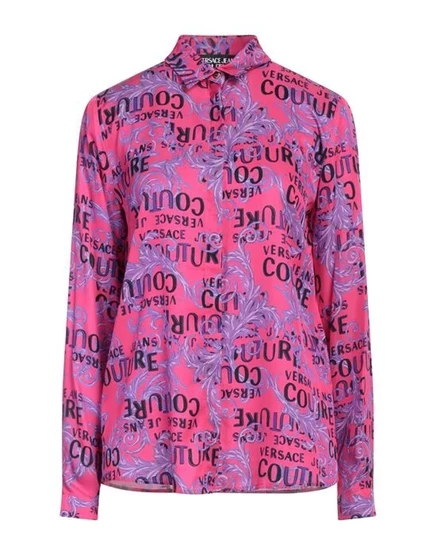 VERSACE JEANS COUTURE Pубашка фуксия