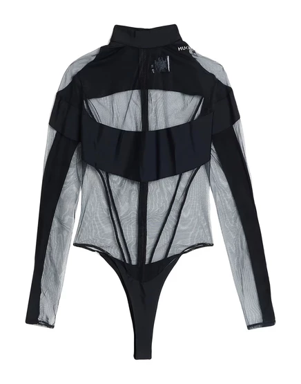 Женский боди Mugler WONDERWOMAN, черный