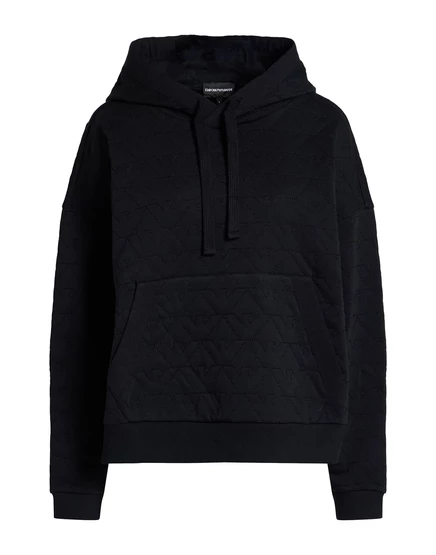 Мужская толстовка Emporio Armani с капюшоном, черная