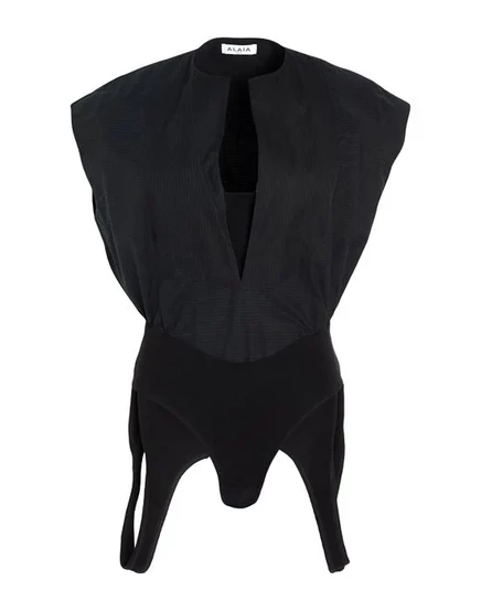ALAÏA Топ-боди чёрный
