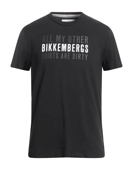 Мужская футболка Bikkembergs WONDERWOMAN с принтом, чёрная