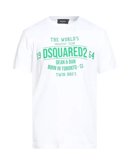 Мужская футболка Dsquared2 с принтом, белая