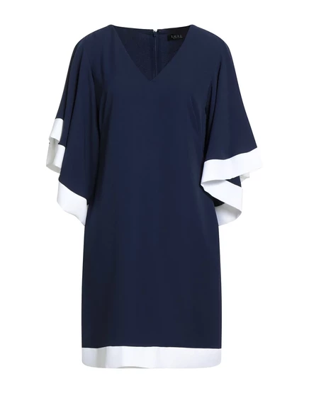 Женское платье Lauren Ralph Lauren Lorenz_SP драпированное, тёмно-синее