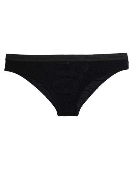 Женские трусы-брифы DSquared2 кружевные, чёрные