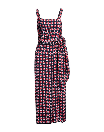 Женское миди-платье Boutique Moschino горошек, иссиня-чёрное