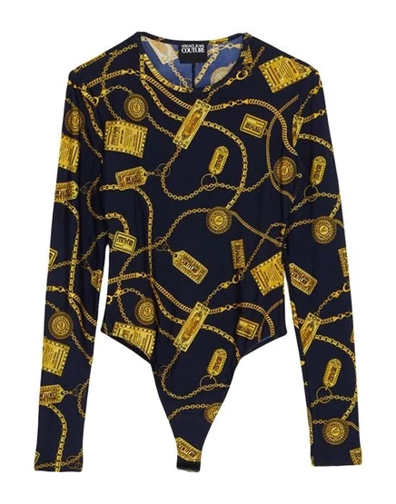 Женское боди Versace Jeans Couture, тёмно-синее