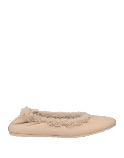 Женские балетки Gianvito Rossi, кожаные, бежевые