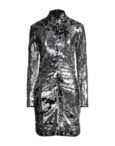 ISABEL MARANT Короткое платье серебристый