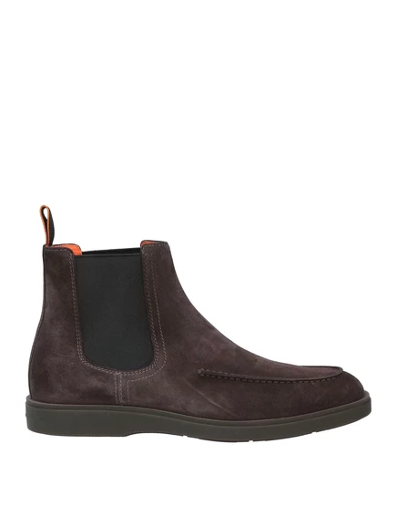 Мужские ботинки Santoni Lorenz_SP, замшевые, угольные