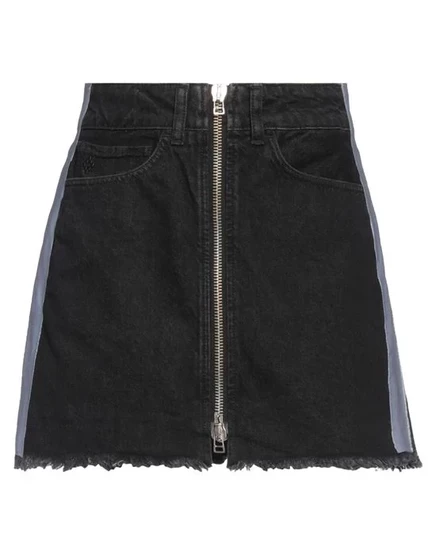 MARCELO BURLON Джинсовая юбка чёрный