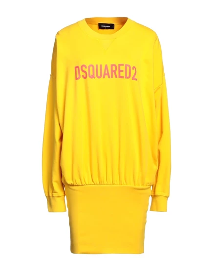 Женское платье-футболка DSquared2 Wonderwoman, желтое