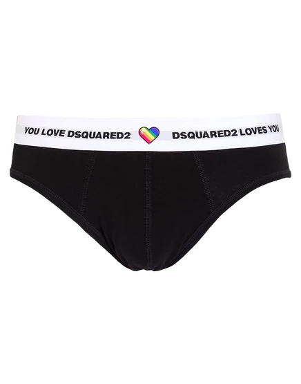Мужские трусы-брифы DSquared2 WONDERWOMAN, черные
