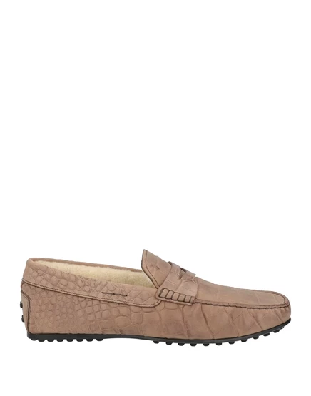 Мужские лоферы Tod's Papermag из кожи, хаки