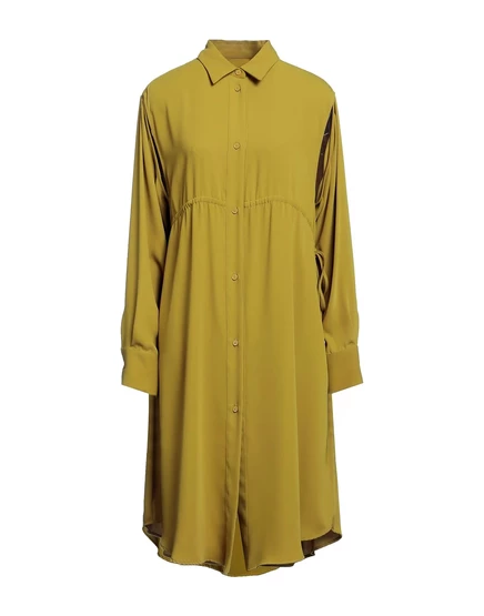 Женское платье-рубашка mm6 maison margiela, зелёное милитари