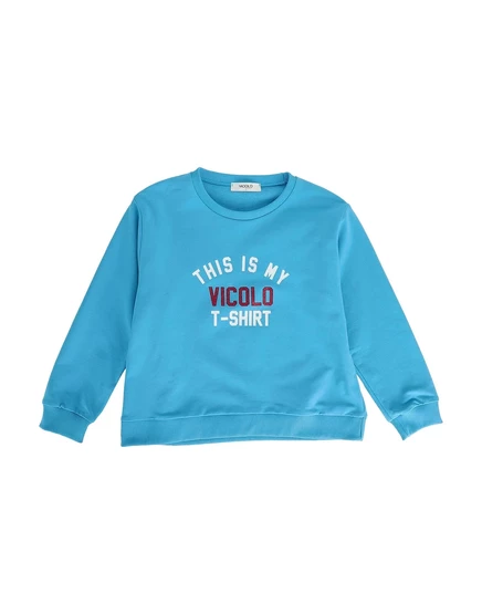 Женский свитшот Vicolo promotion_junior, лазурный
