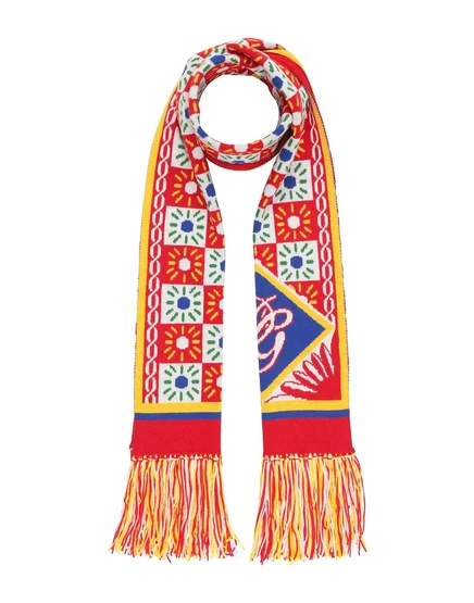 Женский шарф Dolce&Gabbana Wonderwoman, шерсть, красный