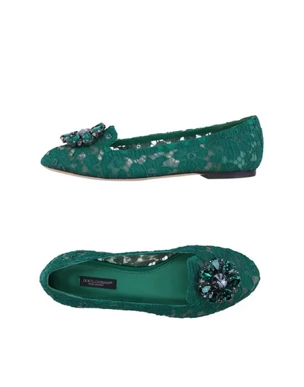 Женские мокасины Dolce & Gabbana, зелёные