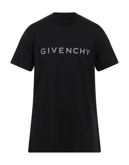 Мужская футболка Givenchy с логотип-принтом, черная