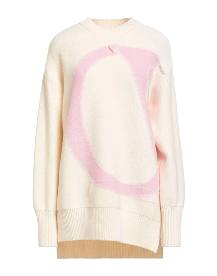 Женский шерстяной свитер Off-White, светло-кремовый