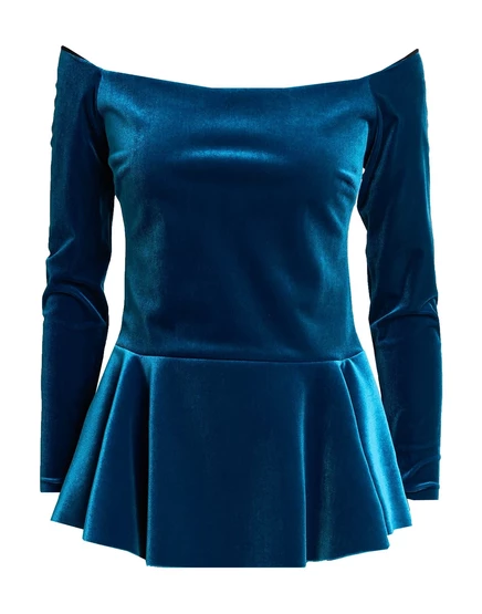 Женский топ Chiara Boni La Petite Robe, темно-бирюзовый