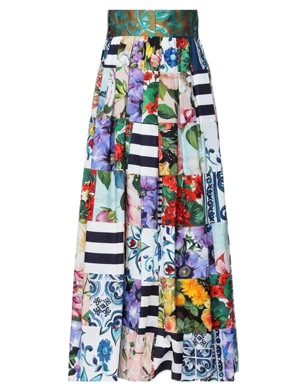 Женская юбка Dolce & Gabbana Lorenz_SP, плиссе, зеленая