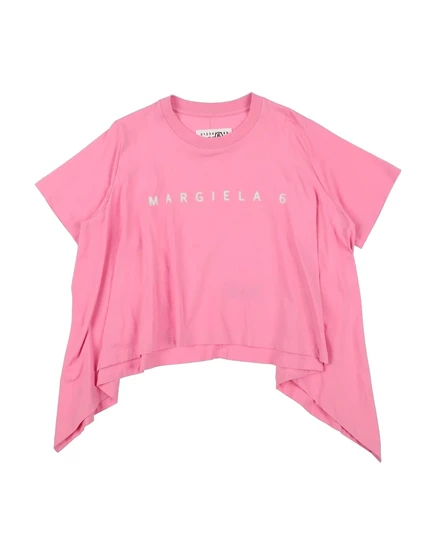 Женская футболка MM6 Maison Margiela Junior, розовая