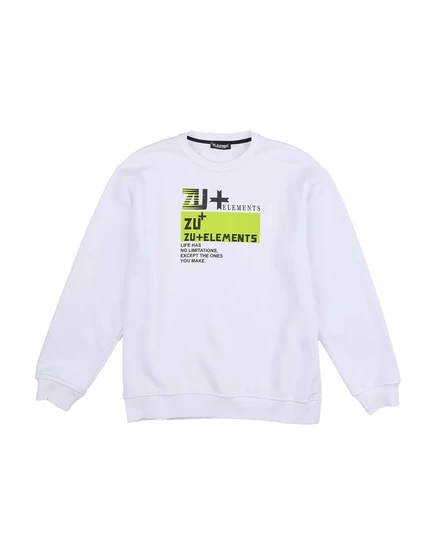 Мужской свитшот ZUELEMENTS Promotion junior, белый