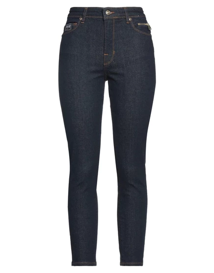 Женские джинсы Versace Jeans Couture, прямые, синие