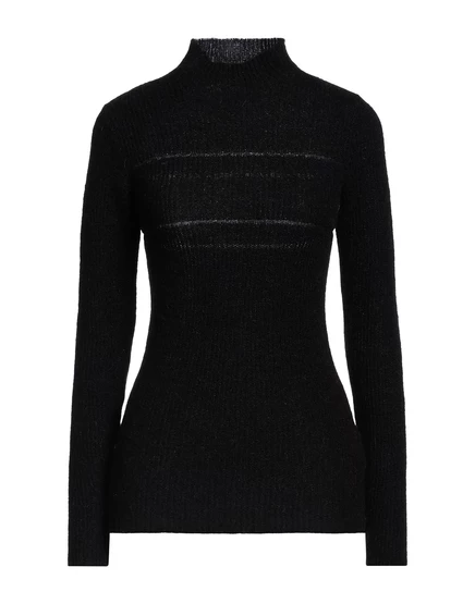 Женская водолазка MSGM JADR вязаная, чёрная