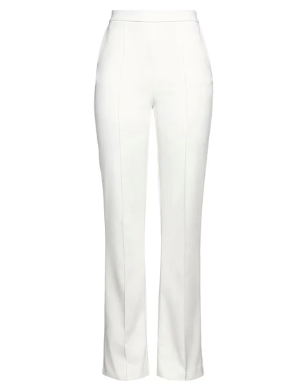 Женские брюки Elisabetta Franchi JADR прямые, слоновая кость
