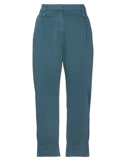 Женские брюки Brunello Cucinelli прямые, петроль