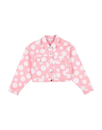Женская джинсовая куртка Marc Jacobs в горошек, розовая