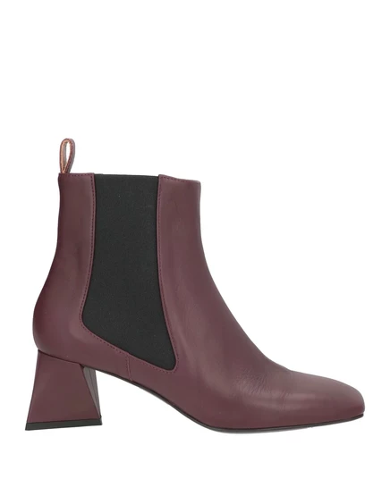 Женские ботильоны Pollini Papermag, кожаные, бордовые