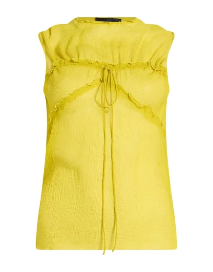 Женский шелковый топ DSquared2 Tops, лаймовый