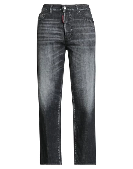 Женские прямые джинсы DSquared2, черные