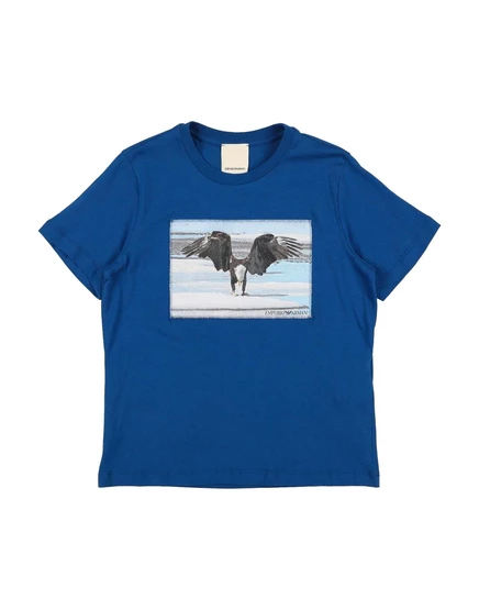 Детская футболка Emporio Armani Junior, синяя