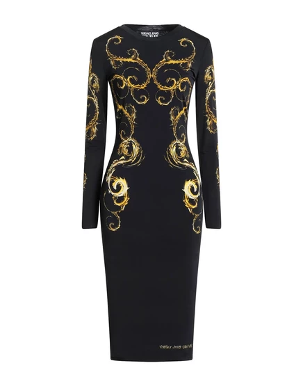 Женское платье-футляр Versace Jeans Couture PAPERMAG, чёрное